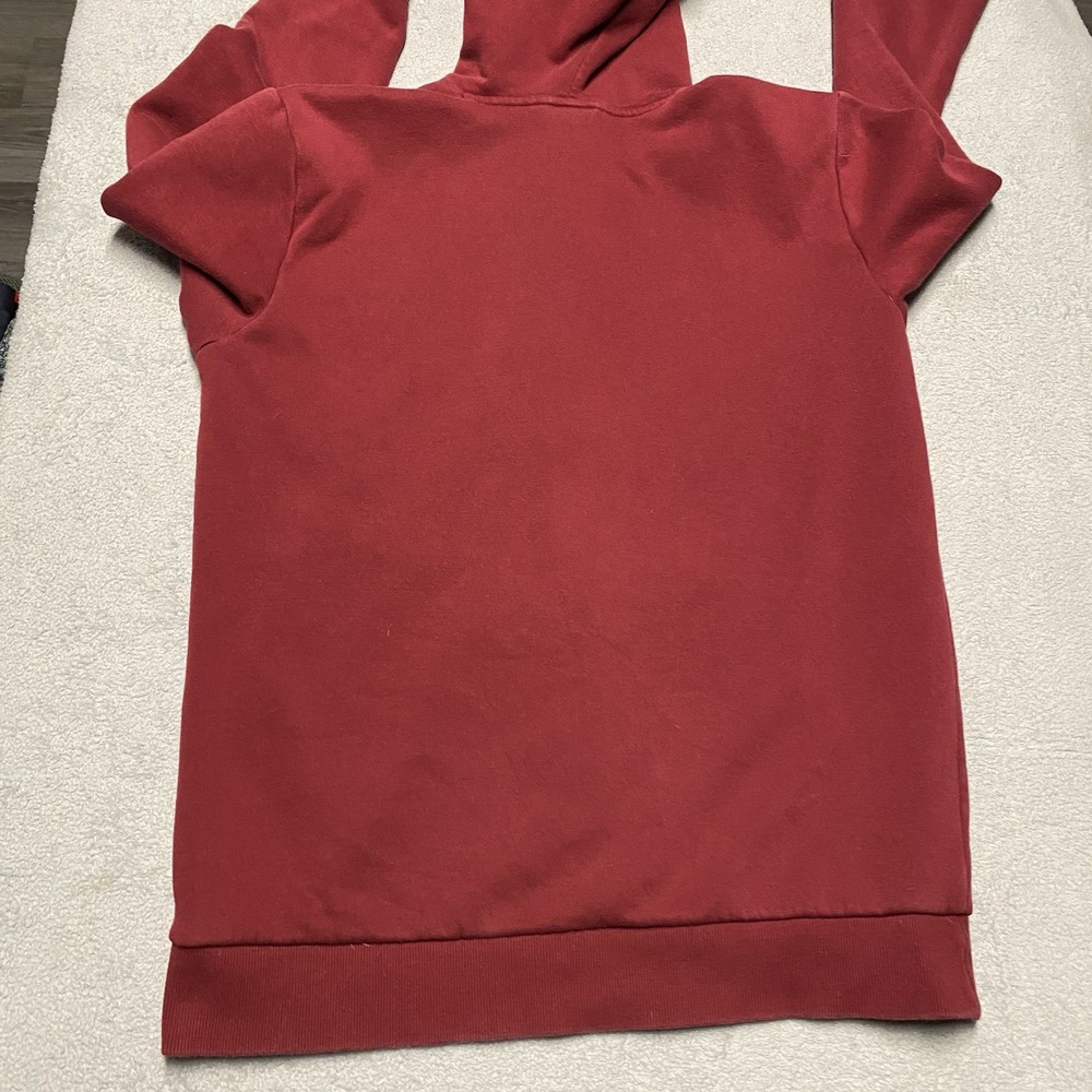 Oakley Hoodie Mens Small Red Full Zip Pockets Logo Classic Regular Fit - Picture 7 of 7